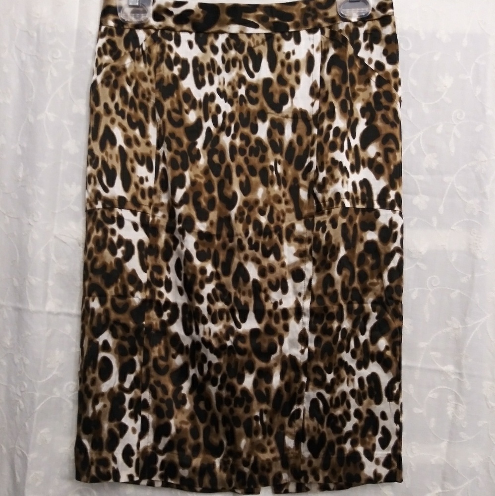Venus Leopard Pencil Skirt Sz 2